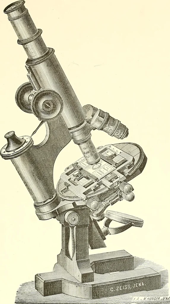 An illustration from The microscope : its construction and management : including technique, photo-micrography, and the past and future of the microscope, 1893, leaf 254