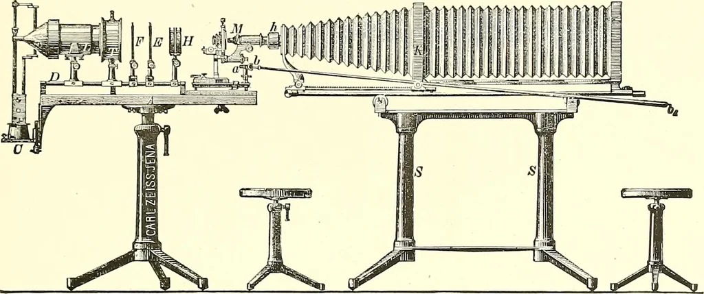 An illustration from The microscope : its construction and management : including technique, photo-micrography, and the past and future of the microscope, 1893, leaf 280