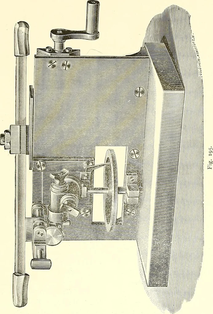 An illustration from The microscope : its construction and management : including technique, photo-micrography, and the past and future of the microscope, 1893, leaf 338