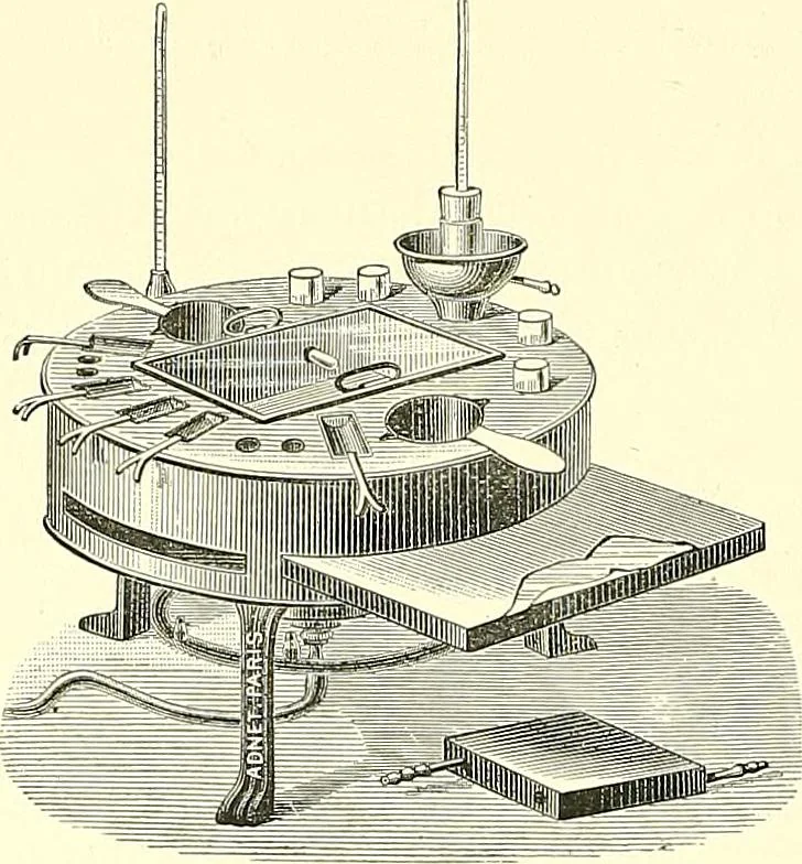 An illustration from The microscope : its construction and management : including technique, photo-micrography, and the past and future of the microscope, 1893, leaf 349