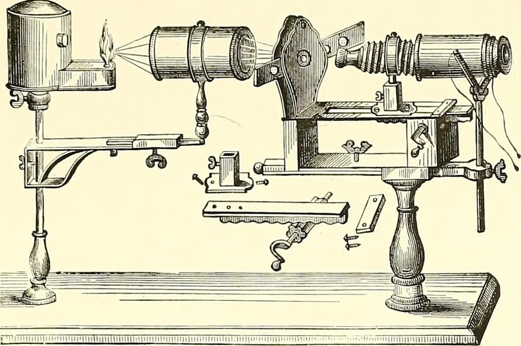 An illustration from The microscope : its construction and management : including technique, photo-micrography, and the past and future of the microscope, 1893, leaf 366