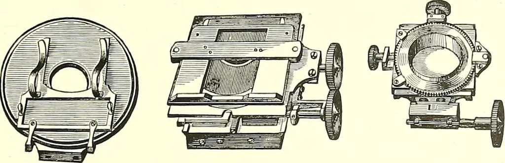 An illustration from The microscope : its construction and management : including technique, photo-micrography, and the past and future of the microscope, 1893, leaf 96