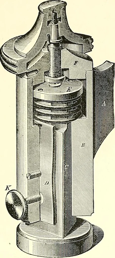 An illustration from The microscope : its construction and management : including technique, photo-micrography, and the past and future of the microscope, 1893, leaf 98