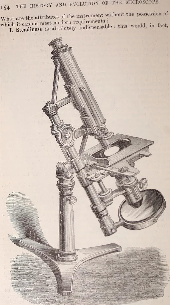 An illustration from The microscope and its revelations, 1891, leaf 179
