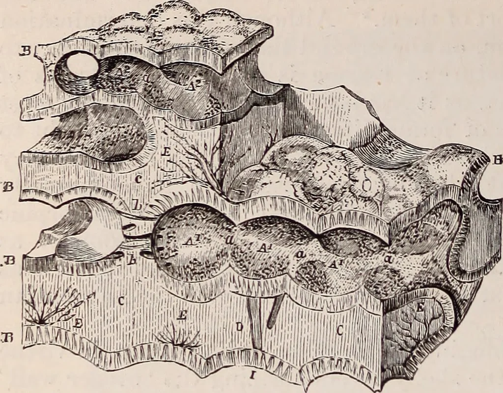 An illustration from The microscope and its revelations, 1891, leaf 821