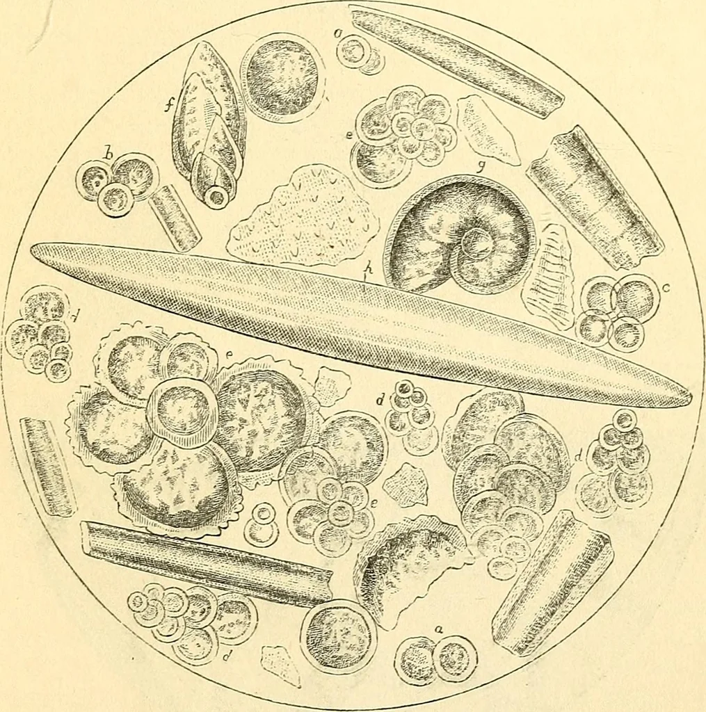 An illustration from The microscope and its revelations, 1856, leaf 768