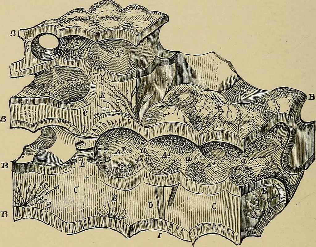 An illustration from The microscope and its revelations, 1881, leaf 663