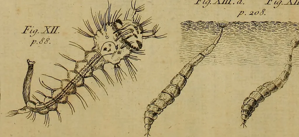 An illustration from The microscope made easy: or, I. The nature, uses and magnifying powers of the best kinds of microscopes ... II. An account of what surprizing discoveries have been already made by the microscope .., 1754, leaf 115