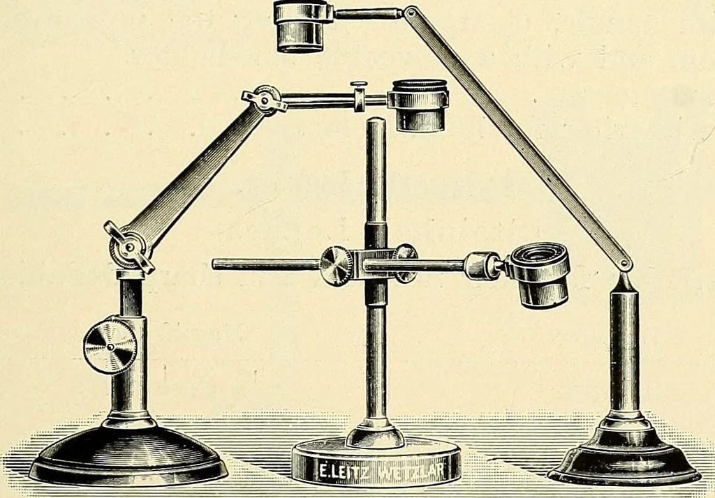 An illustration from Microscopes and accessory apparatus, 1899, leaf 64