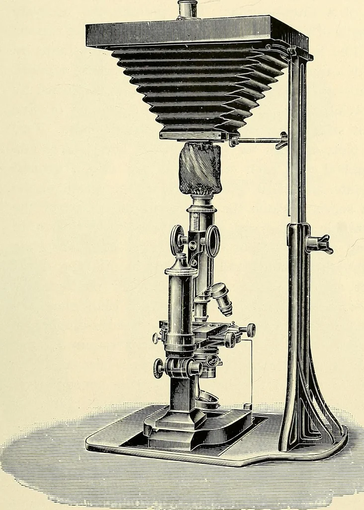 An illustration from Microscopes and accessory apparatus, 1899, leaf 78