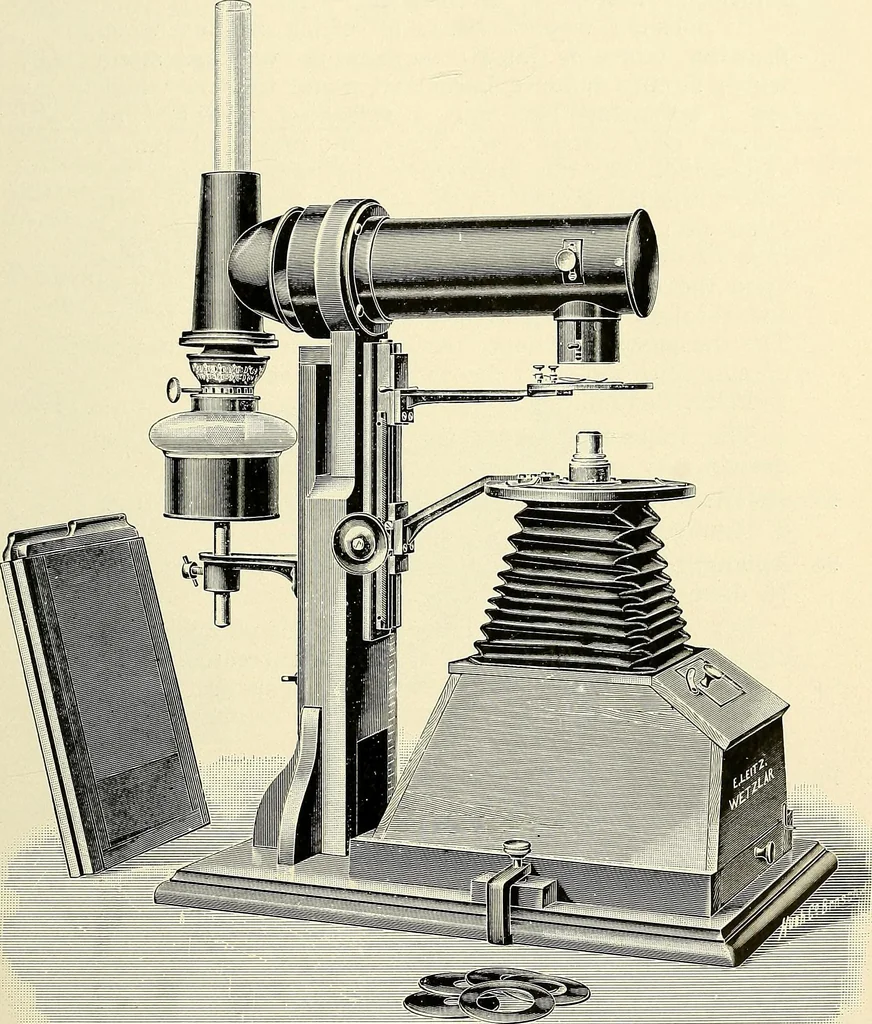 An illustration from Microscopes and accessory apparatus, 1899, leaf 80