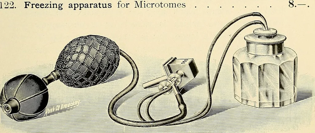 An illustration from Microscopes and accessory apparatus, 1899, leaf 90