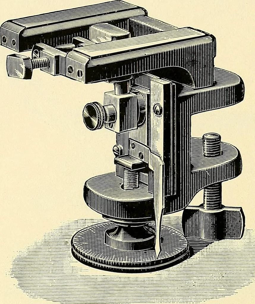 An illustration from Microscopes and accessory apparatus, 1899, leaf 91