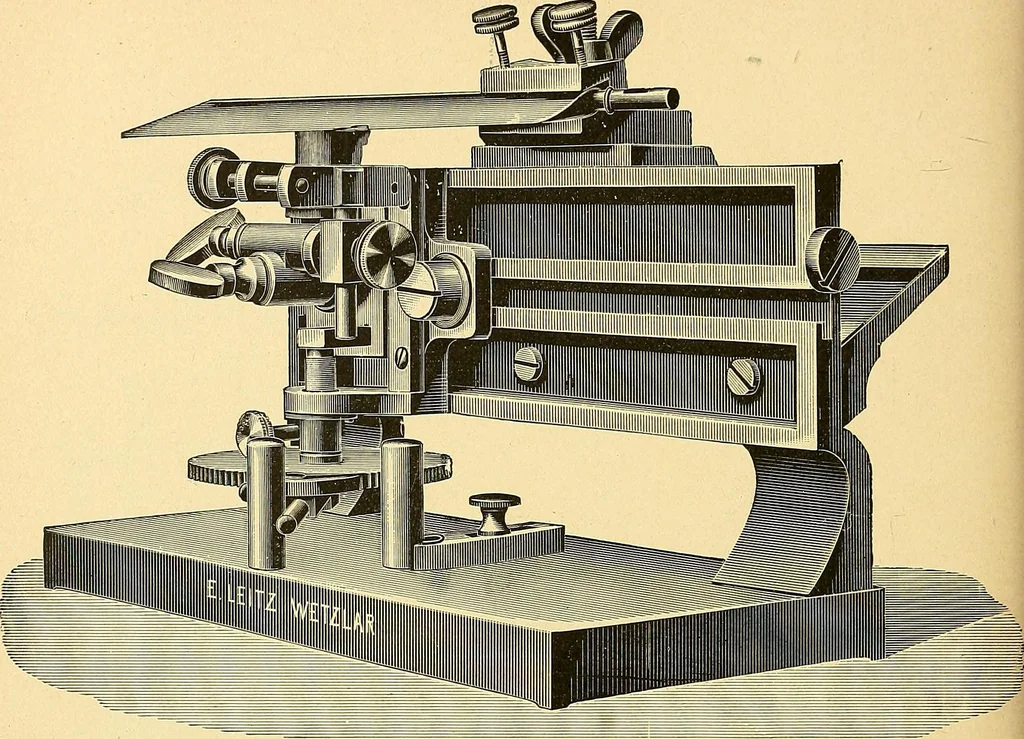 An illustration from Microscopes and accessory apparatus, 1896, leaf 61