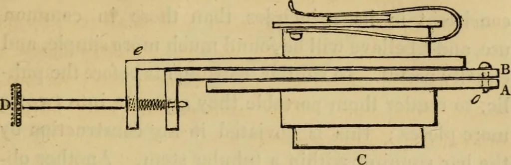 An illustration from The microscopic cabinet of select animated objects : with a description of the jewel and doublet microscope, test objects, &c. to which are subjoined, memoirs on the verification of microscopic phenomena, and an exact method of appreciating the quality of microscopes and engiscopes by C.R. Goring, 1832, leaf 248