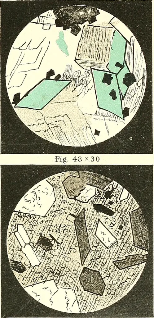 An illustration from The microscopist : a manual of microscopy and compendium of the microscopic science : micro-minerology, micro-chemistry, biology, histology, and pathological histology, 1877, leaf 96