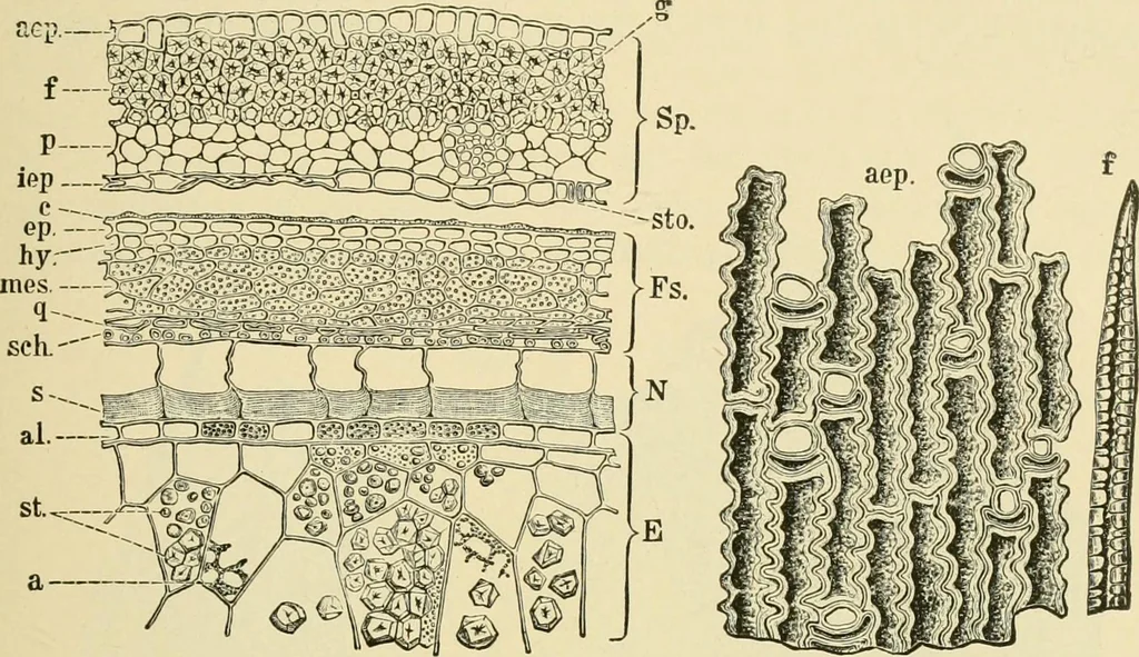 An illustration from The microscopy of vegetable foods, with special reference to the detection of adulteration and the diagnosis of mixtures, 1916, leaf 118