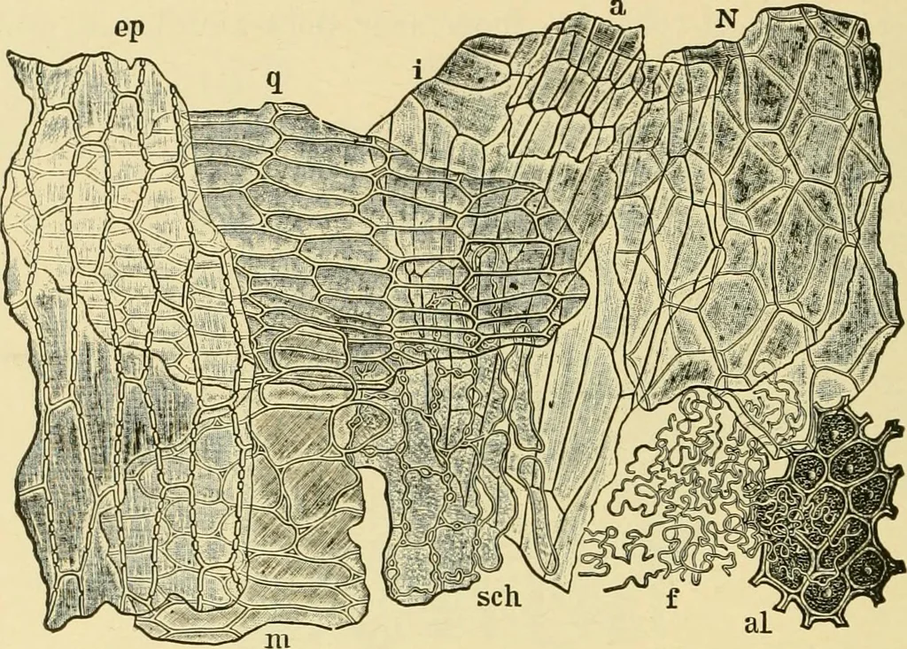 An illustration from The microscopy of vegetable foods, with special reference to the detection of adulteration and the diagnosis of mixtures, 1916, leaf 147