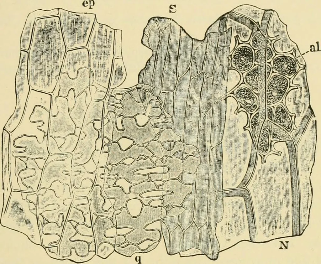 An illustration from The microscopy of vegetable foods, with special reference to the detection of adulteration and the diagnosis of mixtures, 1916, leaf 150