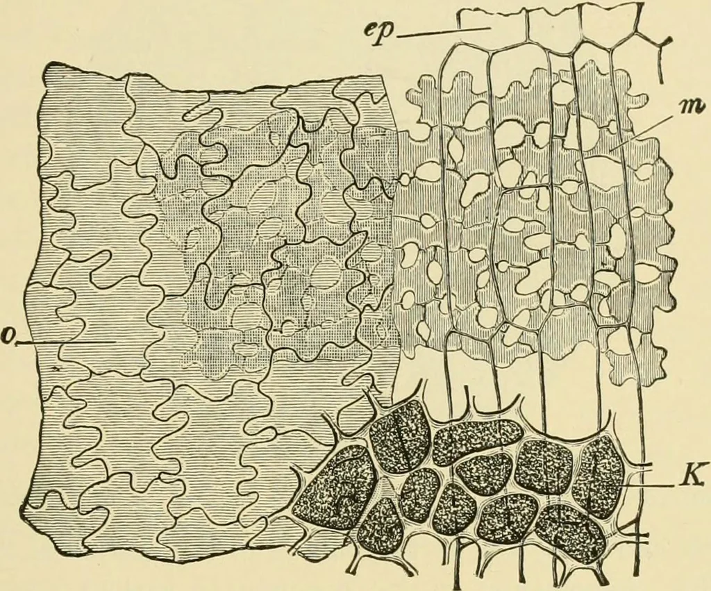 An illustration from The microscopy of vegetable foods, with special reference to the detection of adulteration and the diagnosis of mixtures, 1916, leaf 154