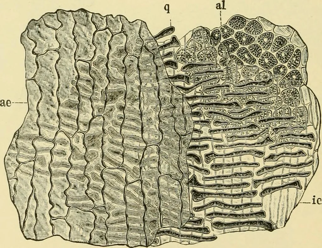 An illustration from The microscopy of vegetable foods, with special reference to the detection of adulteration and the diagnosis of mixtures, 1916, leaf 161