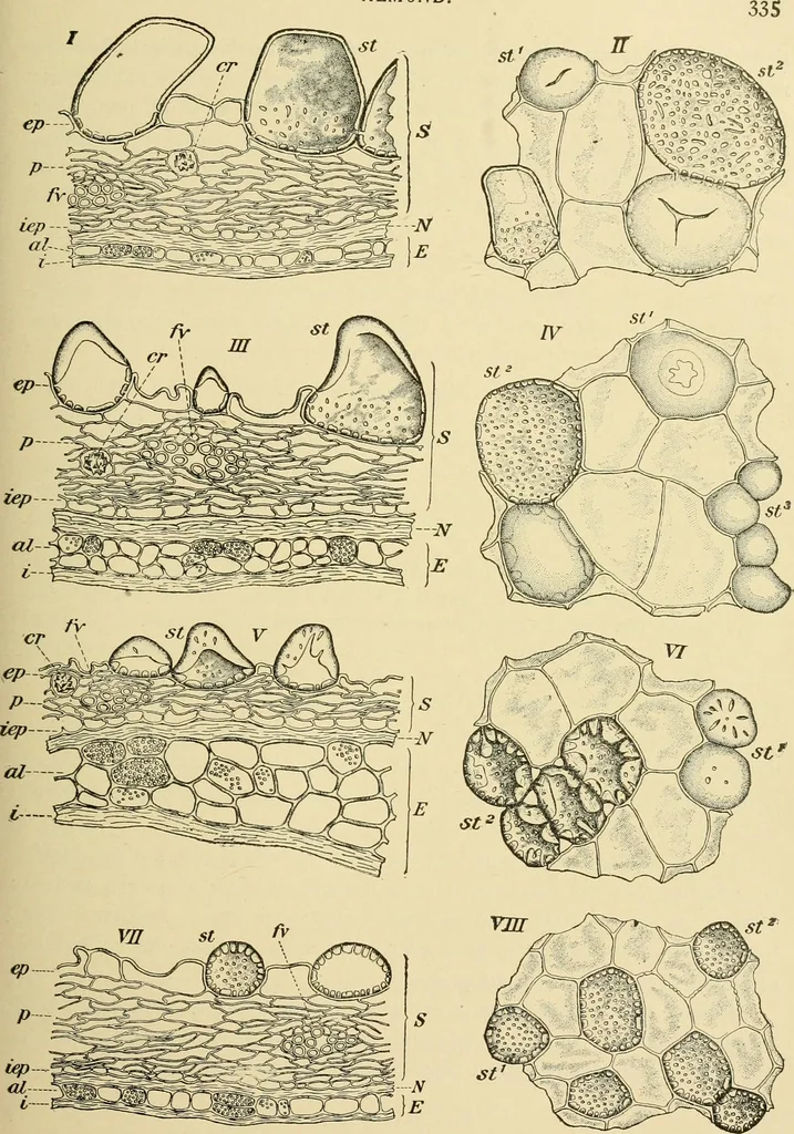 An illustration from The microscopy of vegetable foods, with special reference to the detection of adulteration and the diagnosis of mixtures, 1916, leaf 354