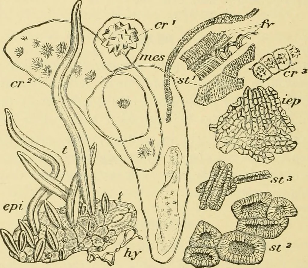 An illustration from The microscopy of vegetable foods, with special reference to the detection of adulteration and the diagnosis of mixtures, 1916, leaf 357