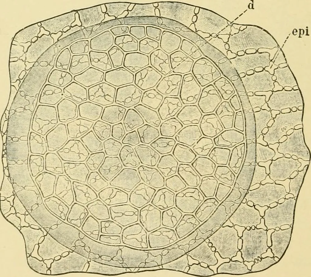 An illustration from The microscopy of vegetable foods, with special reference to the detection of adulteration and the diagnosis of mixtures, 1916, leaf 381