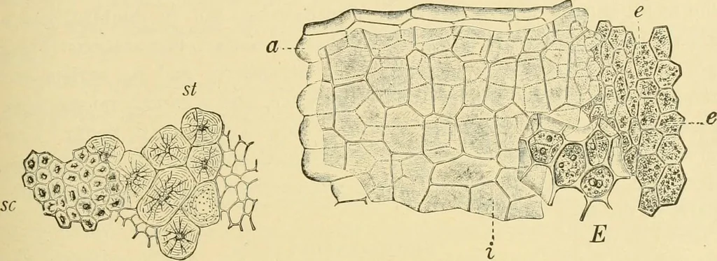 An illustration from The microscopy of vegetable foods, with special reference to the detection of adulteration and the diagnosis of mixtures, 1916, leaf 408