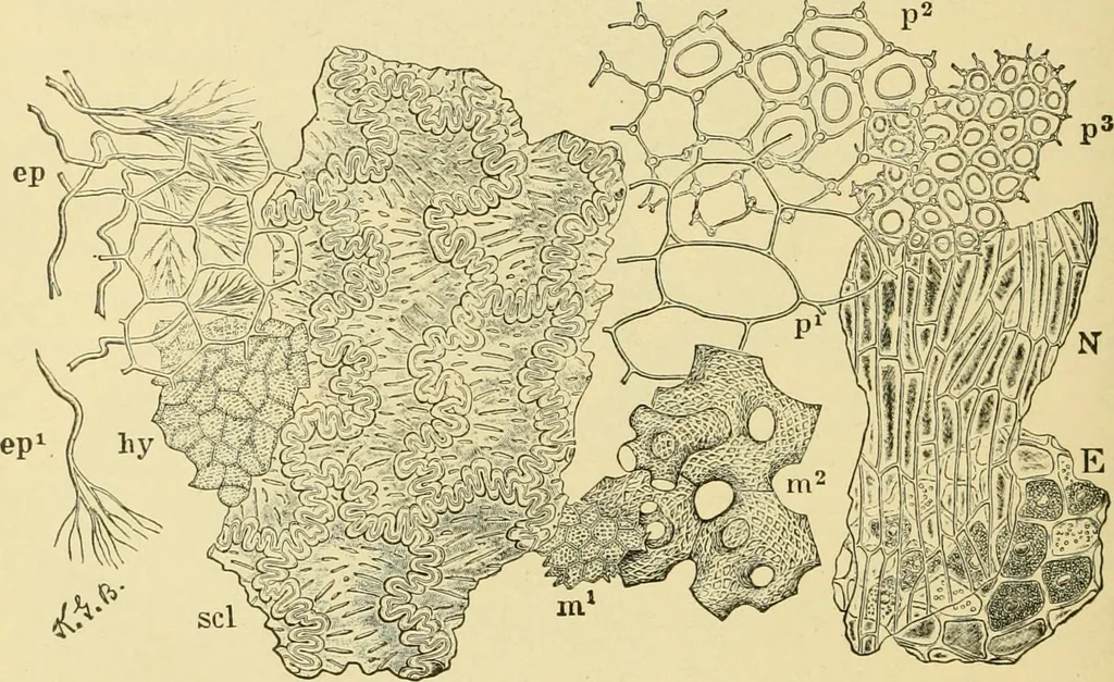 An illustration from The microscopy of vegetable foods, with special reference to the detection of adulteration and the diagnosis of mixtures, 1916, leaf 419
