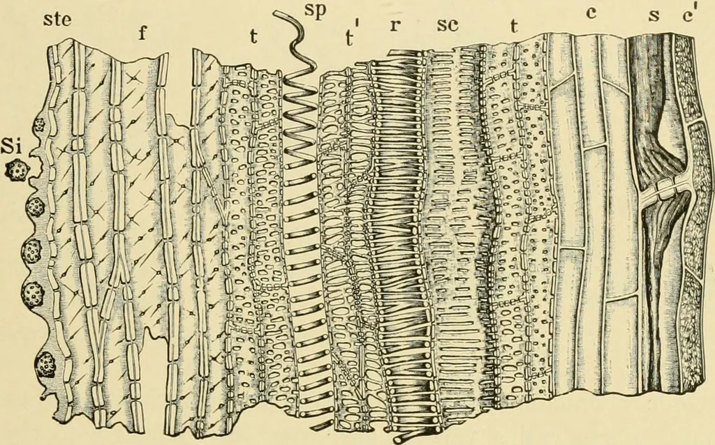 An illustration from The microscopy of vegetable foods, with special reference to the detection of adulteration and the diagnosis of mixtures, 1916, leaf 42