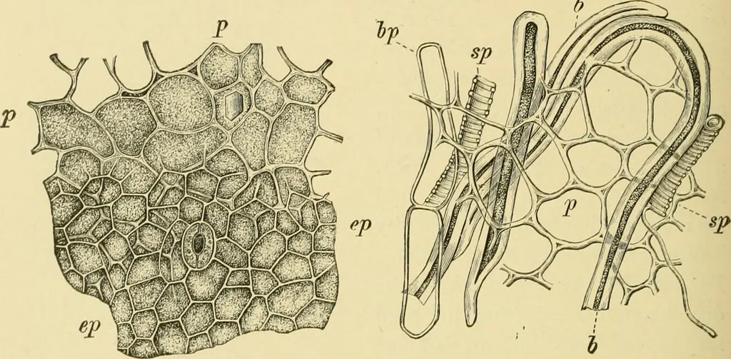 An illustration from The microscopy of vegetable foods, with special reference to the detection of adulteration and the diagnosis of mixtures, 1916, leaf 449