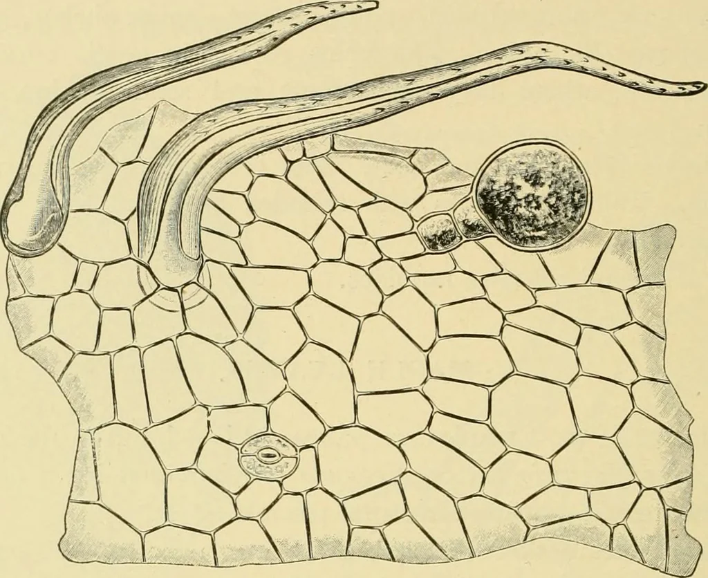 An illustration from The microscopy of vegetable foods, with special reference to the detection of adulteration and the diagnosis of mixtures, 1916, leaf 497