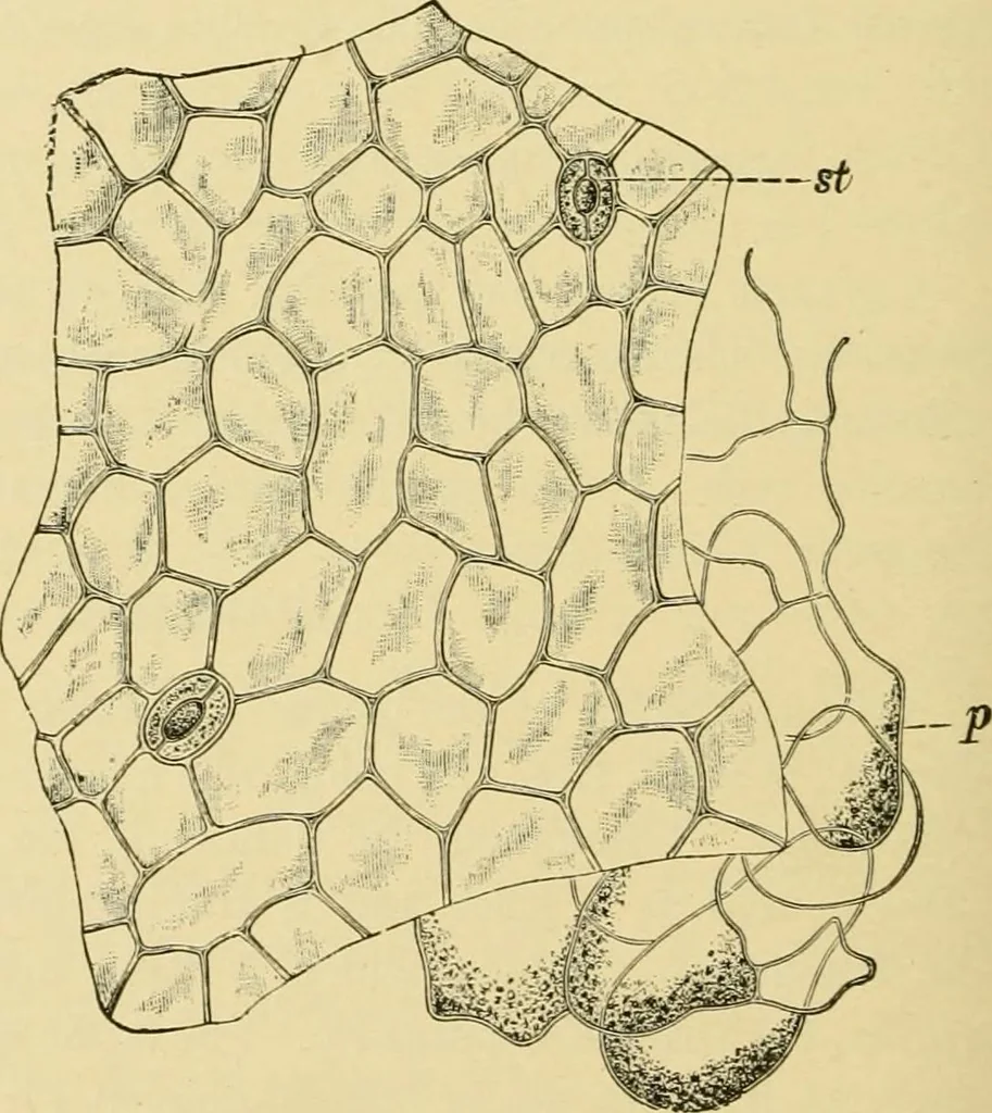 An illustration from The microscopy of vegetable foods, with special reference to the detection of adulteration and the diagnosis of mixtures, 1916, leaf 535