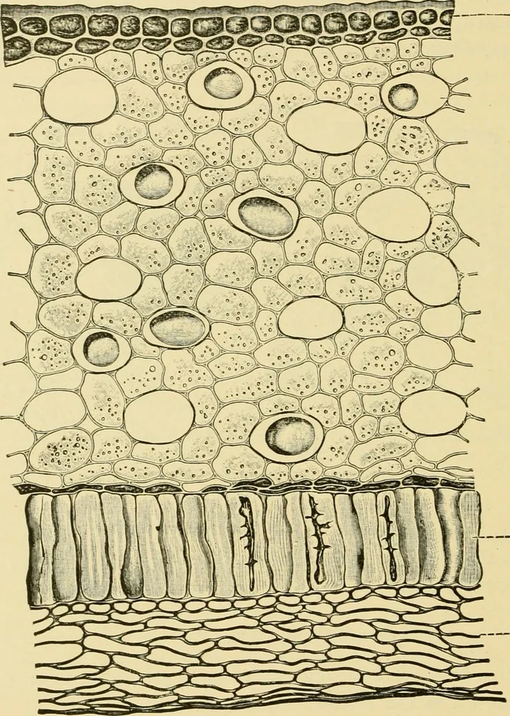 An illustration from The microscopy of vegetable foods, with special reference to the detection of adulteration and the diagnosis of mixtures, 1916, leaf 599