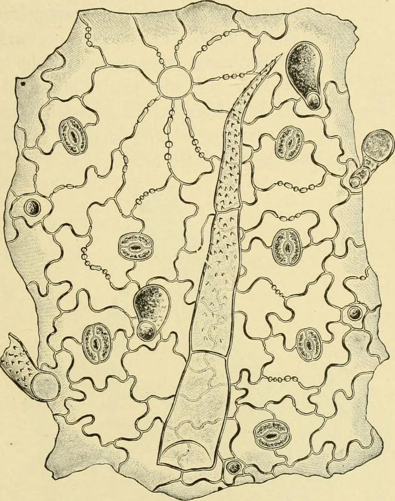 An illustration from The microscopy of vegetable foods, with special reference to the detection of adulteration and the diagnosis of mixtures, 1916, leaf 632