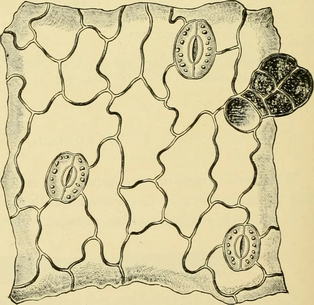 An illustration from The microscopy of vegetable foods, with special reference to the detection of adulteration and the diagnosis of mixtures, 1916, leaf 637