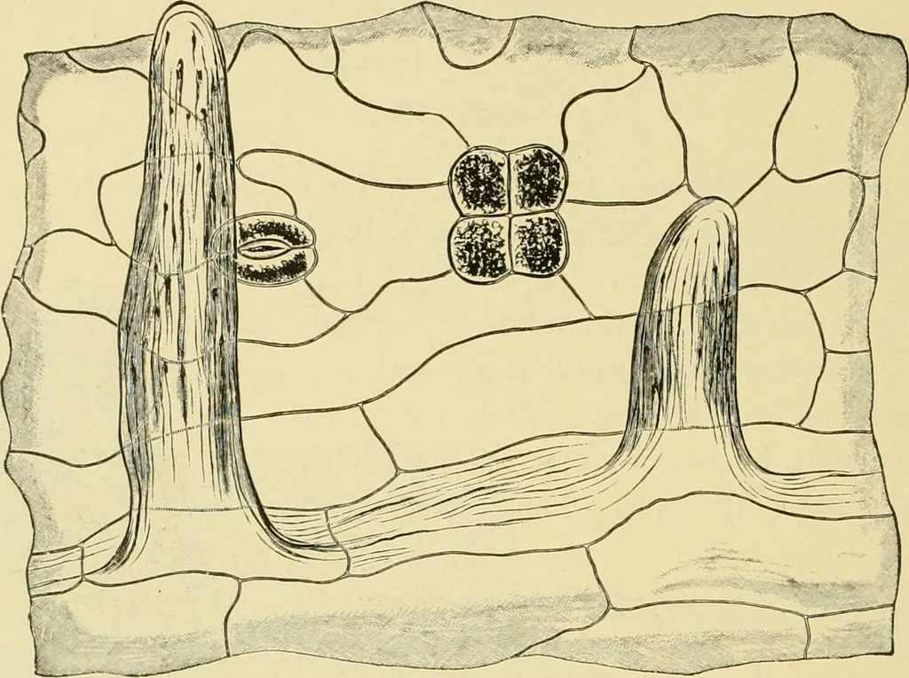 An illustration from The microscopy of vegetable foods, with special reference to the detection of adulteration and the diagnosis of mixtures, 1916, leaf 641