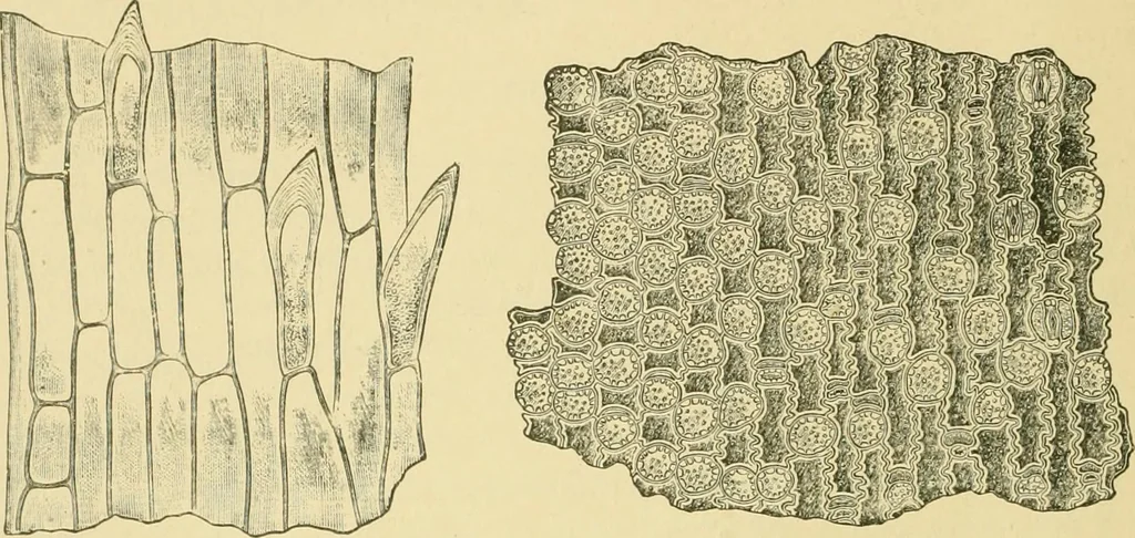 An illustration from The microscopy of vegetable foods, 1906, leaf 147