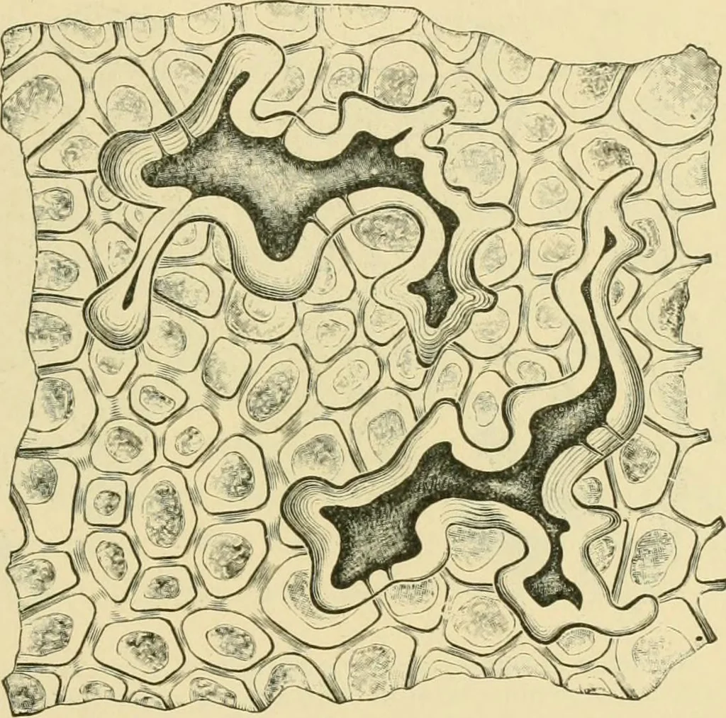 An illustration from The microscopy of vegetable foods, 1906, leaf 248