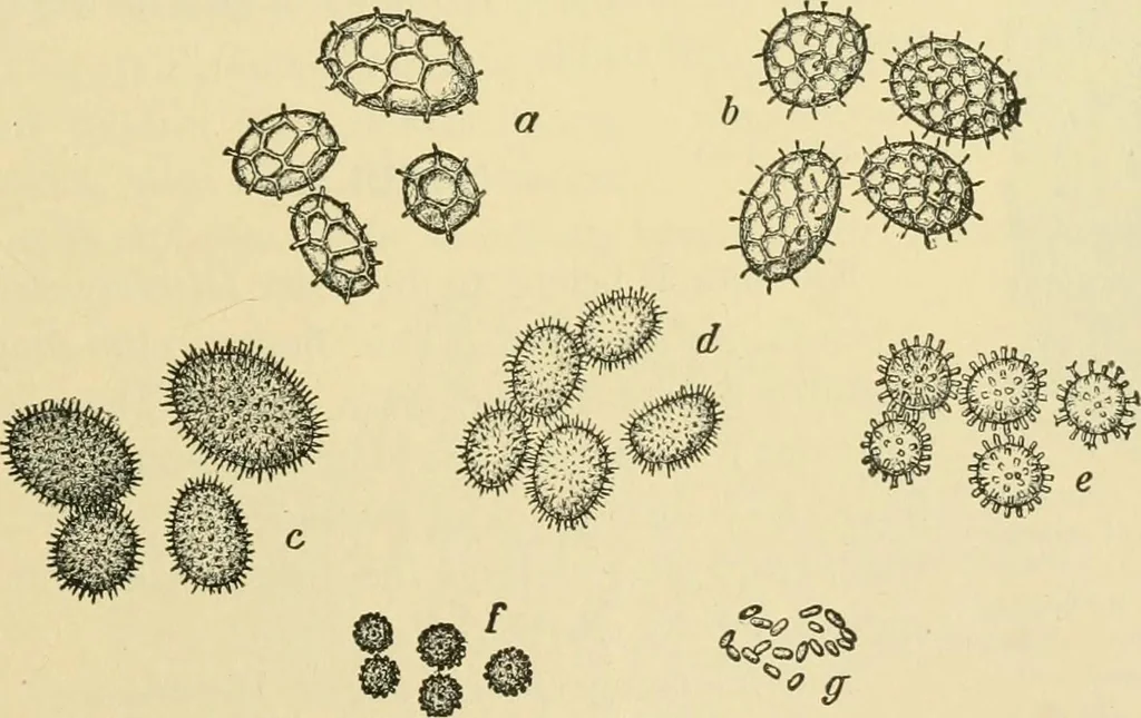 An illustration from The microscopy of vegetable foods, 1906, leaf 442