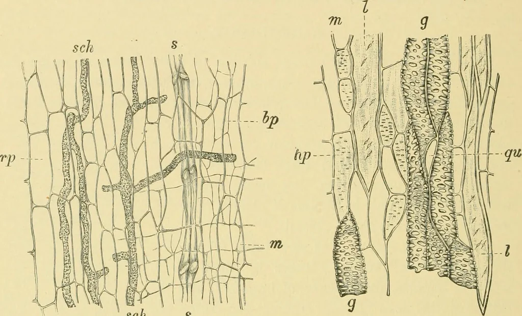 An illustration from The microscopy of vegetable foods, 1906, leaf 461