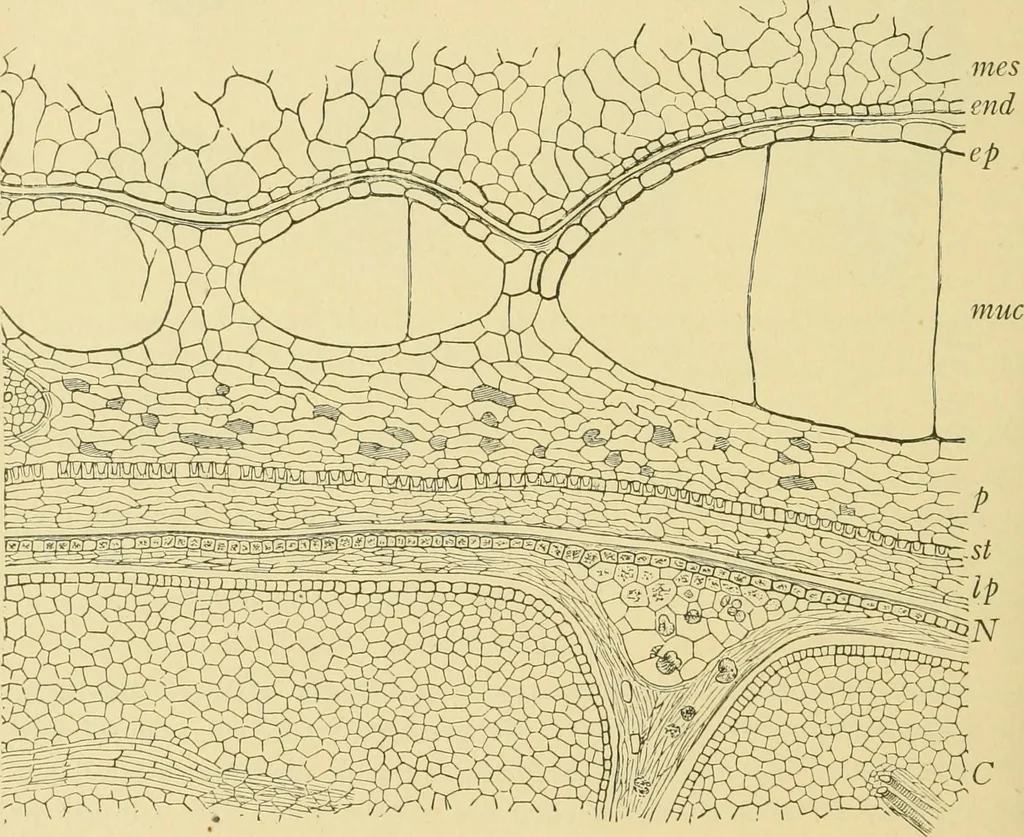 An illustration from The microscopy of vegetable foods, 1906, leaf 465