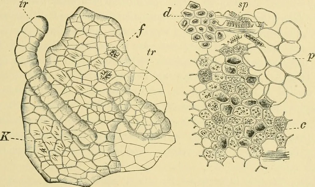 An illustration from The microscopy of vegetable foods, 1906, leaf 468