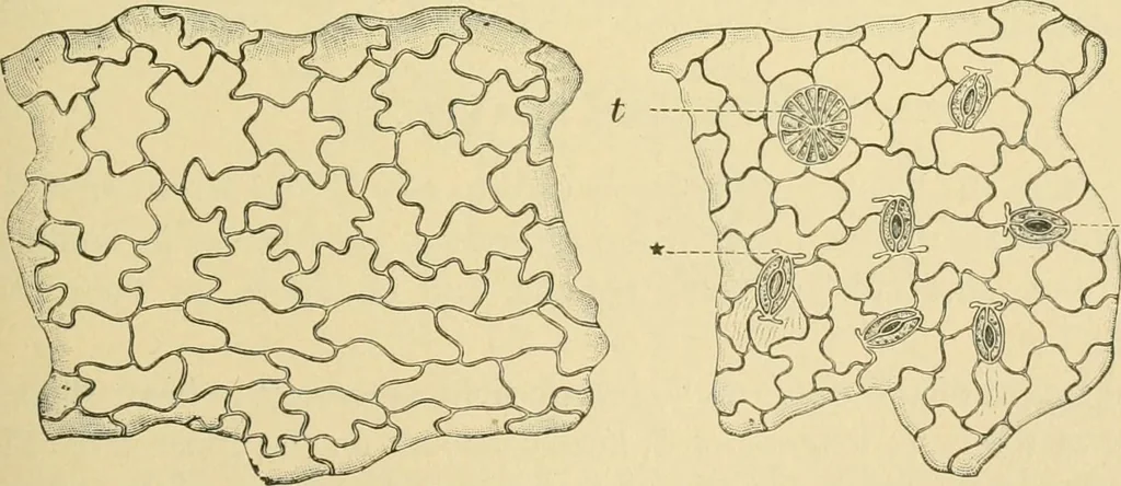 An illustration from The microscopy of vegetable foods, 1906, leaf 484