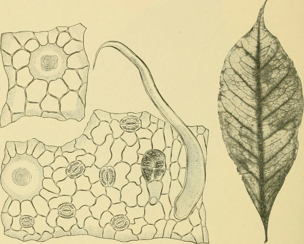 An illustration from The microscopy of vegetable foods, 1906, leaf 487
