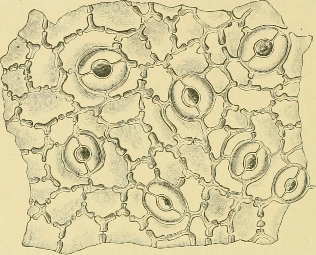 An illustration from The microscopy of vegetable foods, 1906, leaf 489