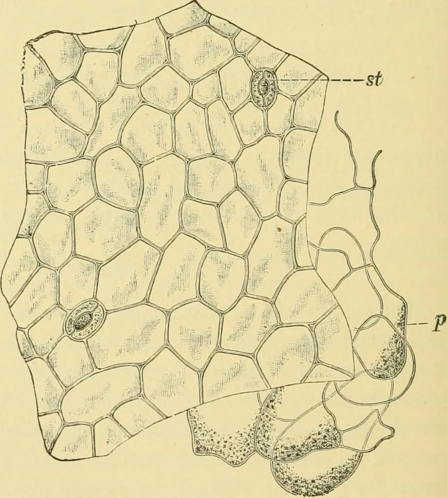 An illustration from The microscopy of vegetable foods, 1906, leaf 537