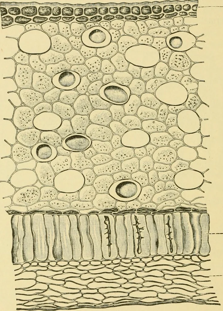 An illustration from The microscopy of vegetable foods, 1906, leaf 601