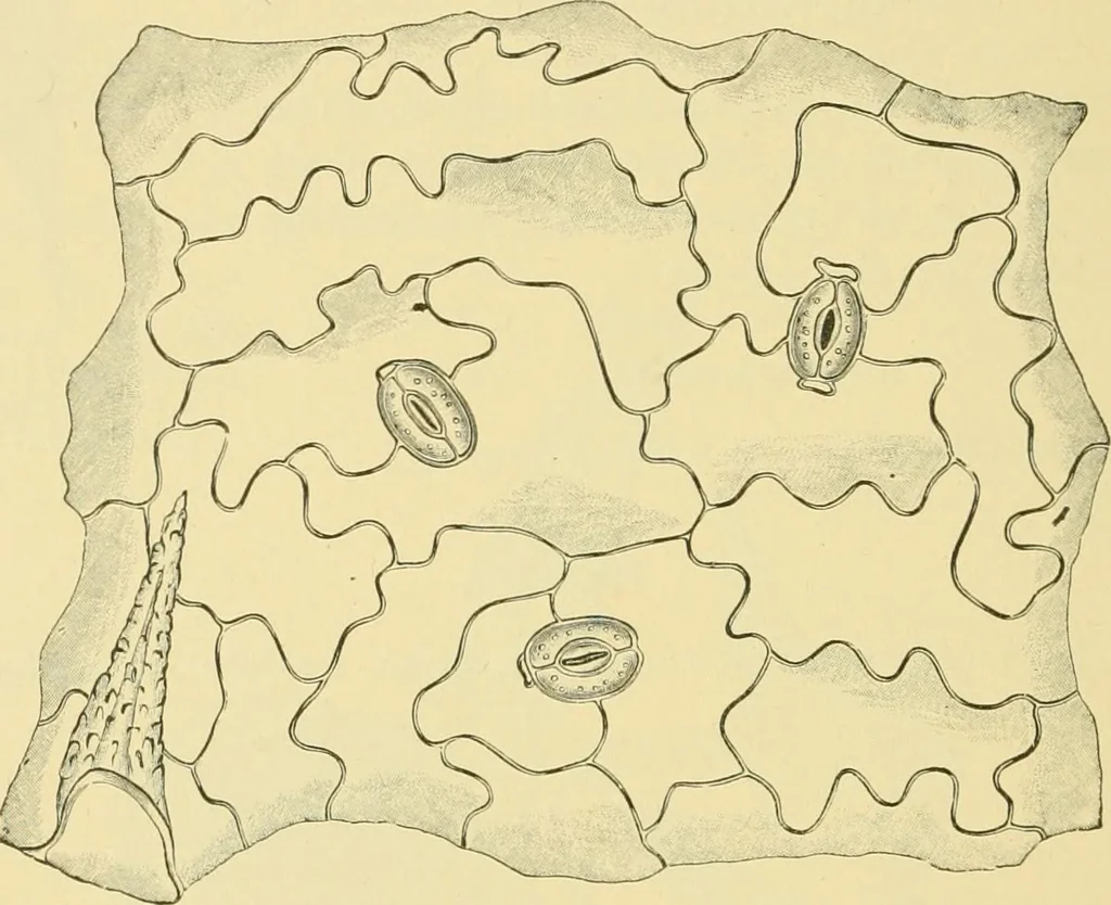An illustration from The microscopy of vegetable foods, 1906, leaf 637